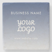 De bewerkbare verloopkleur van uw Logo Stenen Onderzetter (Voorkant)