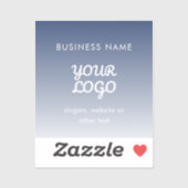 De bewerkbare verloopkleur van uw Logo Sticker (Vel)