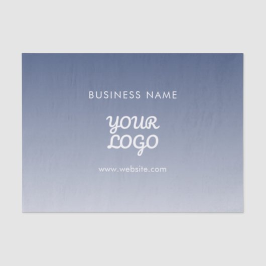 De bewerkbare verloopkleur van uw Logo Tissuepapier (Voorkant)