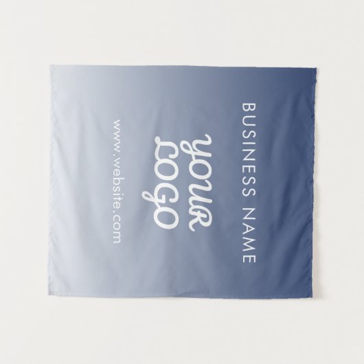 De bewerkbare verloopkleur van uw Logo Wandkleed (Voorkant (horizontaal))