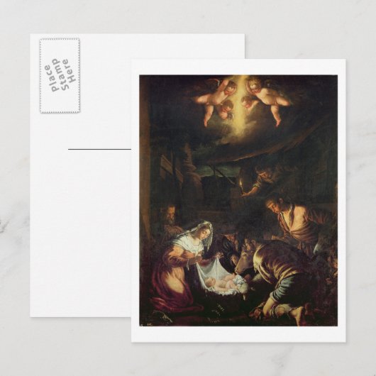 De bewerking van de schaafwergen (olie op doek) briefkaart (Voorkant / Achterkant)