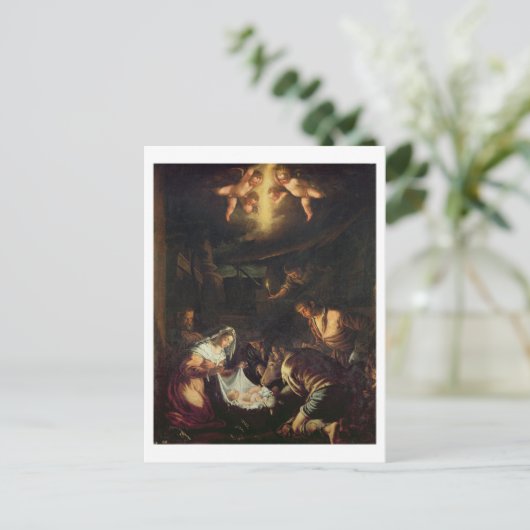 De bewerking van de schaafwergen (olie op doek) briefkaart (Staand voorkant)