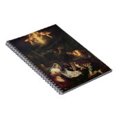 De bewerking van de schaafwergen (olie op doek) notitieboek (Rechterzijde)