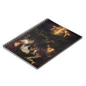 De bewerking van de schaafwergen (olie op doek) notitieboek (Linkerzijde)