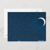 De bewolkte Hemel van de Nacht Briefkaart (Voorkant / Achterkant)