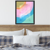 De Bewolkte Regenboog Canvas Afdruk (Insitu (Slaapkamer))