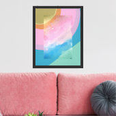 De Bewolkte Regenboog Canvas Afdruk (Insitu (Woonkamer))