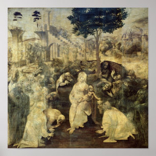 De bewondering van Magi, 1481-2 Poster