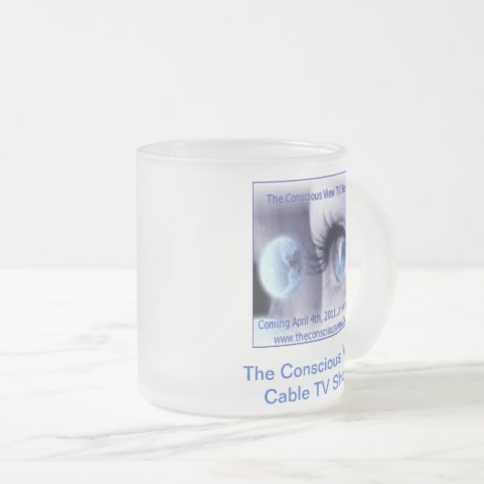 De bewuste Uitzicht TV Show Coffee-Mok Matglas Koffiemok (Voorkant rechts)