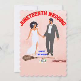 De bezem springen notitiekaartje