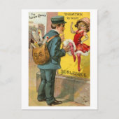 De 'Bezige' Mailman Briefkaart (Voorkant)