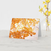 De Bezinning van de Bladeren van de herfst Kaart (Gele Bloem)