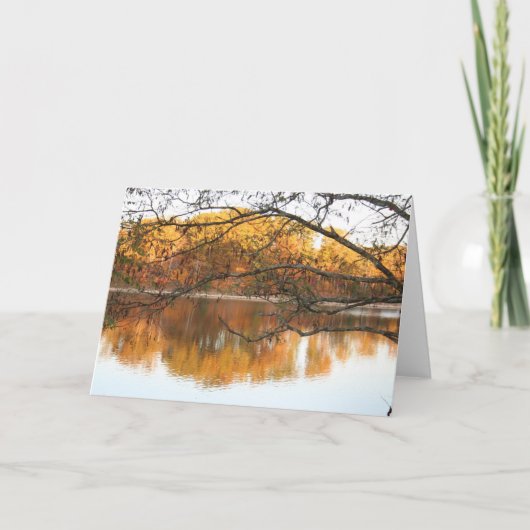 De Bezinning van de herfst Kaart (Voorkant)