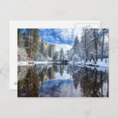 De Bezinning van de winter in Yosemite Briefkaart (Voorkant / Achterkant)