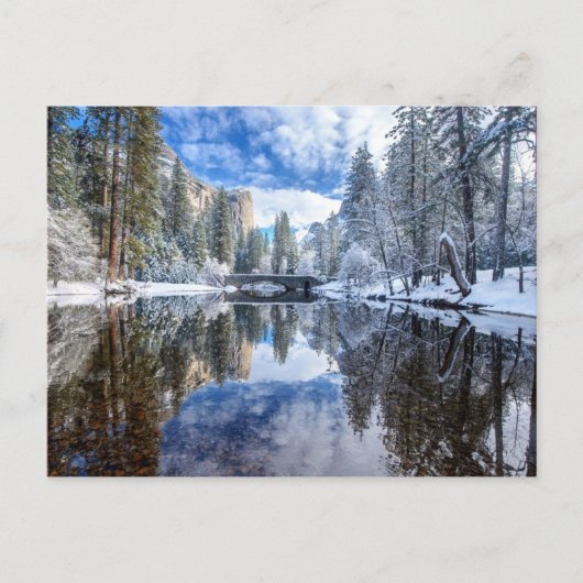 De Bezinning van de winter in Yosemite Briefkaart (Voorkant)