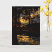 De Bezinning van de Zonsondergang van Bayou Kaart (Gele Bloem)