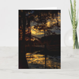 De Bezinning van de Zonsondergang van Bayou Kaart