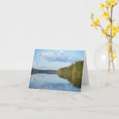 De "bezinningen van de herfst bij Lange Vijver " Kaart (Gele Bloem)