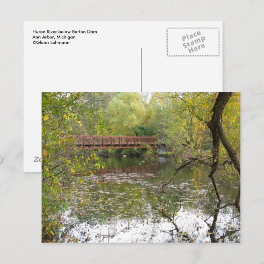 De Bezinningen van de herfst Briefkaart (Voorkant / Achterkant)