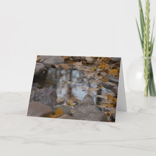 De Bezinningen van de herfst Feestdagen Kaart (Voorkant)