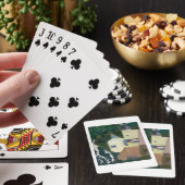De bezoeker bij de Mill (olie op canvas) Pokerkaarten (Insitu)