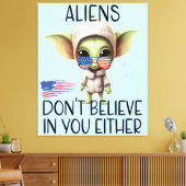 De Bezoeker Canvas Afdruk (Insitu (Woonkamer))