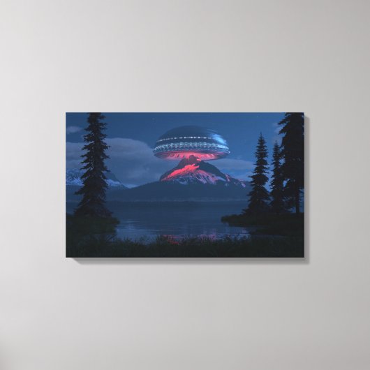 De bezoeker canvas afdruk (Voorkant)