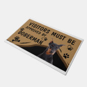 De bezoeker moet worden goedgekeurd door Springer  Deurmat (Schuin)