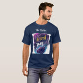 De bezoeker: Night Sky Magic komeet en asteroïde T-shirt (Voorkant volledig)