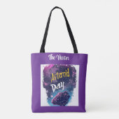 De bezoeker: Night Sky Magic komeet en asteroïde Tote Bag (Achterkant)