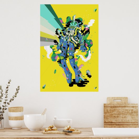 De bezoeker poster (Keuken)