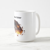 "De bezoeker," Ruimtesteen uit de ruimte  Koffiemok (Voorkant rechts)