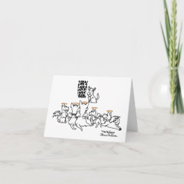 De bezoekers notitiekaartje