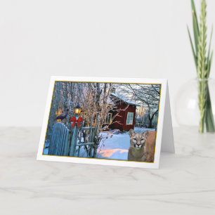 De Bezoekers van de kerstavond (Poema en Kraai) Feestdagen Kaart