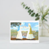 De bezoeking van Maria aan Elisabeth Briefkaart (Staand voorkant)