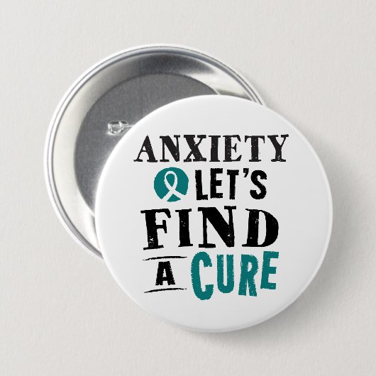 De bezorgdheid laat Vondst een Behandeling Ronde Button 7,6 Cm (Voorkant /achterkant)