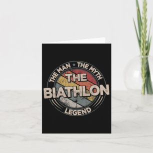 De Biatlon Legende Retro Ski Heren Biatlon Kaart