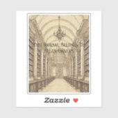 "De Bibliotheek" Academische boekplaat Sticker (Vel)