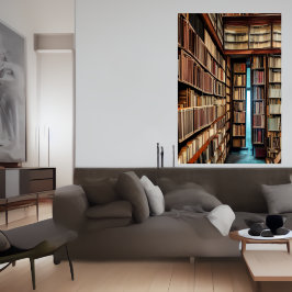 De bibliotheek | AI Art Poster