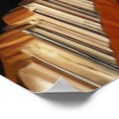 De bibliotheek | AI Art Poster (Hoek)