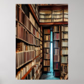 De bibliotheek | AI Art Poster (Voorkant)