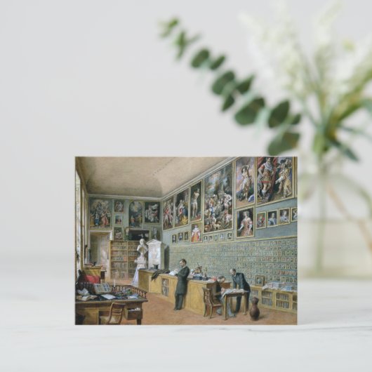 De bibliotheek briefkaart (Staand voorkant)