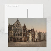 De bibliotheek, Brugge, België Briefkaart (Voorkant / Achterkant)