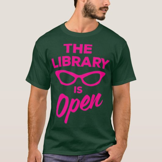 De bibliotheek is geopend Drag Queen Premium T-shirt (Voorkant)