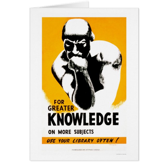 De bibliotheek is Kennis 1940 WPA (Voorkant)