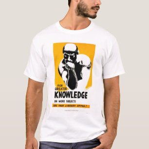 De bibliotheek is Kennis 1940 WPA T-shirt