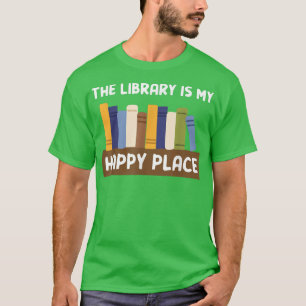 De bibliotheek is Mijn Happy Place Klassieke Boek  T-shirt