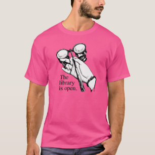 De bibliotheek is open t-shirt
