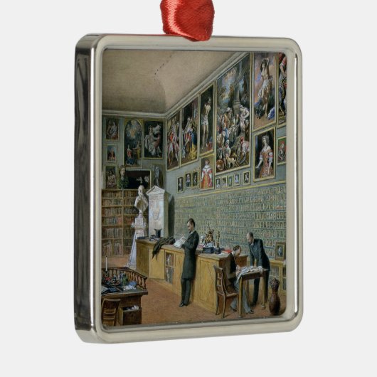 De bibliotheek metalen ornament (Rechts)