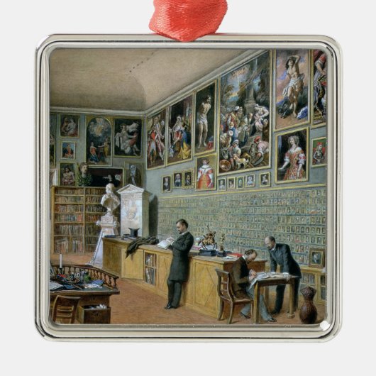 De bibliotheek metalen ornament (Voorkant)